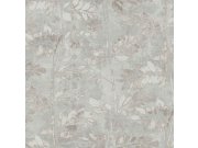 Šedá vliesová tapeta na zeď, větvičky, listy, 43801, Terra, Cristiana Masi by Parato