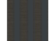 Modro-hnědá vliesová tapeta na zeď, pruhy, 33369, Tradizioni, Cristiana Masi by Parato