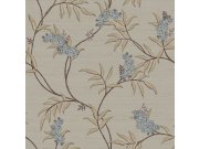 Písková vliesová tapeta s rozkvetlými větvičkami, 33303, Tradizioni, Cristiana Masi by Parato