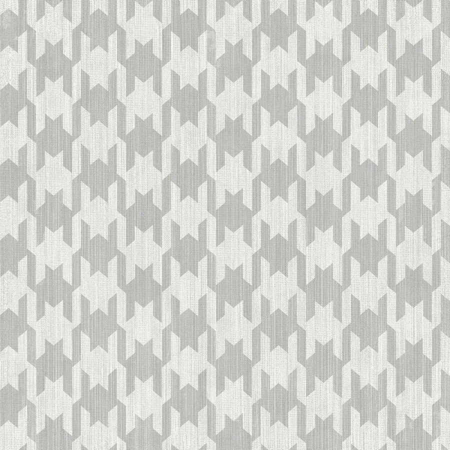 Šedá vliesová tapeta na zeď, kohoutí stopa, 26441, Thai, Cristiana Masi by Parato - Vliesové tapety