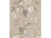 Béžová modrá vliesová tapeta na zeď, rostliny, listy, 26433, Thai, Cristiana Masi by Parato