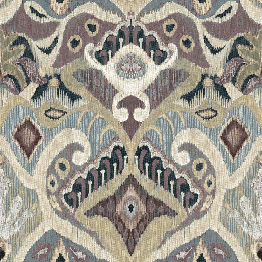 Vínová vliesová tapeta na zeď s ornamenty, etno vzor, 26427, Thai, Cristiana Masi by Parato - Vliesové tapety