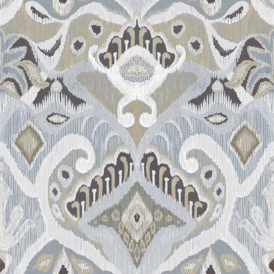 Modrá vliesová tapeta na zeď s ornamenty, etno vzor, 26426, Thai, Cristiana Masi by Parato - Vliesové tapety