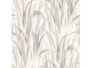 Krémová vliesová tapeta na zeď, listy trávy, 26400, Thai, Cristiana Masi by Parato