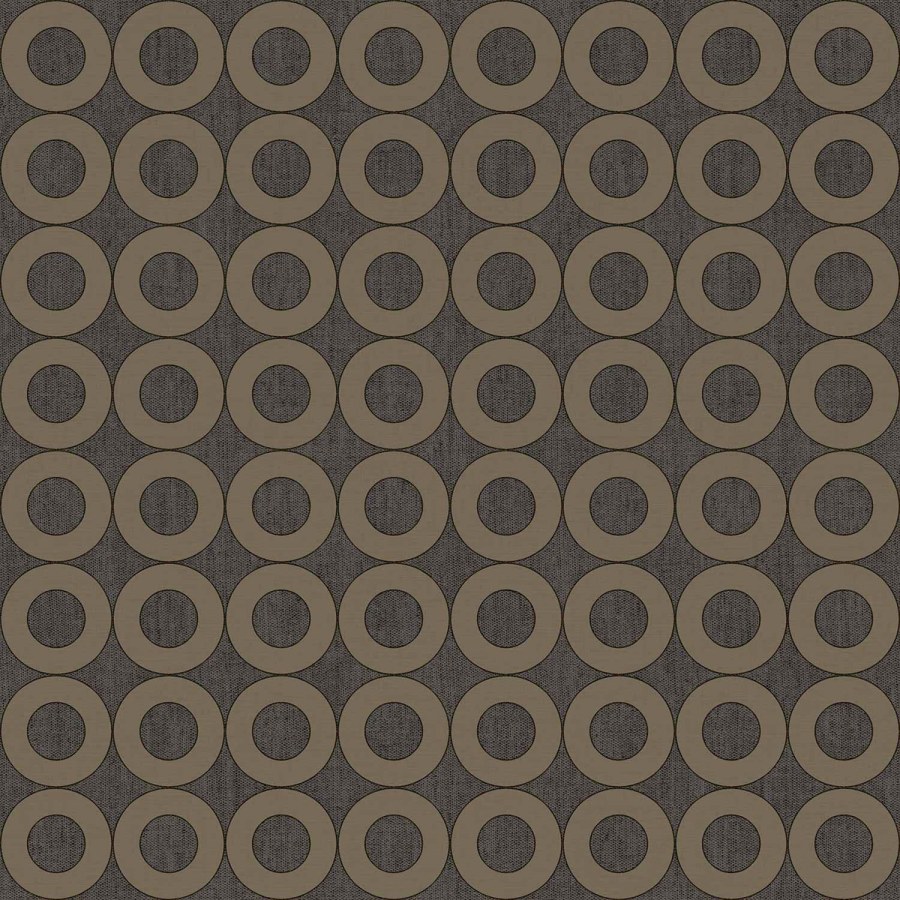 Černá vliesová tapeta na zeď s kruhy, 30169, Energie, Cristiana Masi by Parato