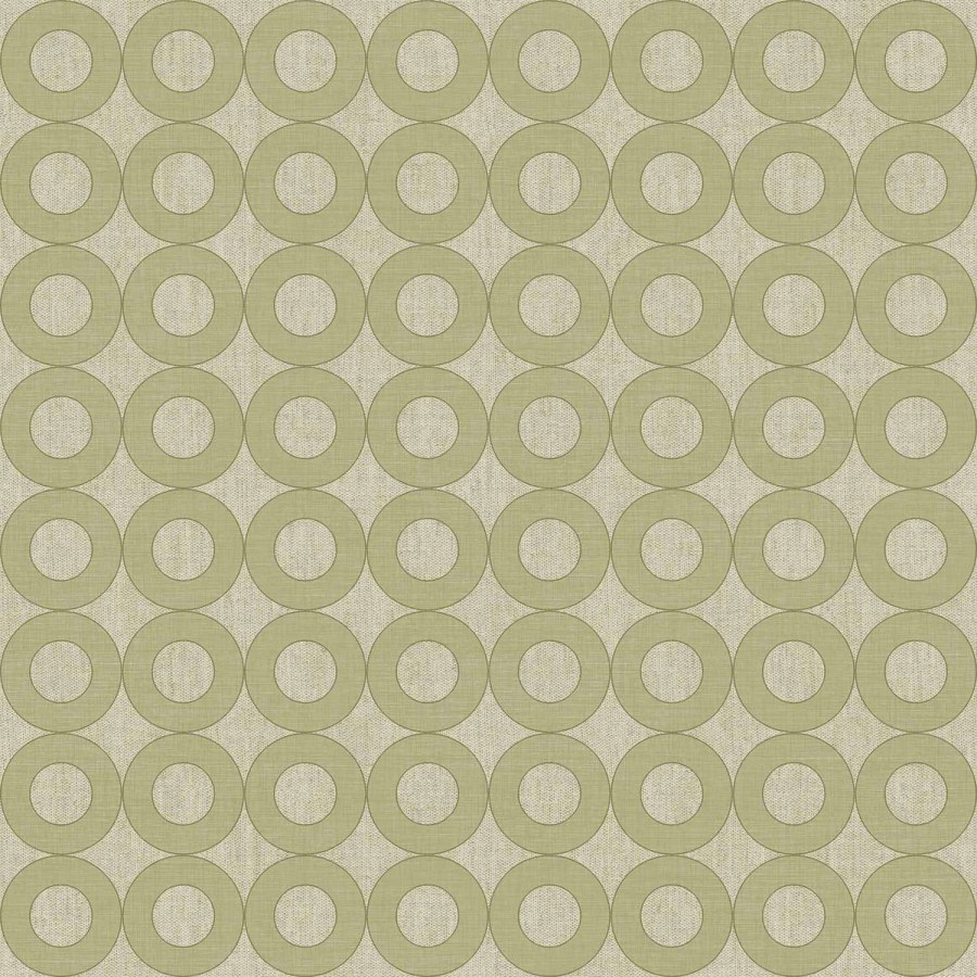 Zelená vliesová tapeta na zeď s kruhy, 30165, Energie, Cristiana Masi by Parato - Vliesové tapety