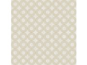 Béžová vliesová tapeta na zeď s kruhy, 30161, Energie, Cristiana Masi by Parato Tapety Yara - Parato by Cristiana Masi