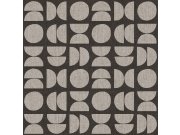 Černá vliesová tapeta na zeď, geometrický vzor, 30159, Energie, Cristiana Masi by Parato