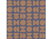 Modrá vliesová tapeta na zeď, geometrický vzor, 30158, Energie, Cristiana Masi by Parato