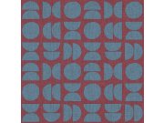 Vínová vliesová tapeta na zeď, geometrický vzor, 30154, Energie, Cristiana Masi by Parato