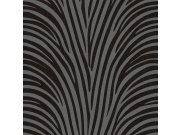 Černá vliesová tapeta na zeď, geometrický vzor, 30149, Energie, Cristiana Masi by Parato