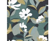 Vliesová tapeta na zeď, motiv květů s listy, 30117, Energie, Cristiana Masi by Parato