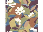 Vliesová tapeta na zeď, motiv květů s listy, 30114, Energie, Cristiana Masi by Parato