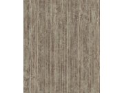 Luxusní šedo-hnědá vliesová tapeta na zeď s pruhy, 57724, Aurum II, Limonta