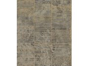 Luxusní šedo-hnědá geometrická vliesová tapeta na zeď, 57424, Aurum II, Limonta