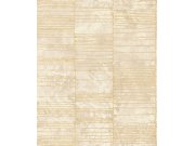 Luxusní béžová geometrická vliesová tapeta na zeď, 57402, Aurum II, Limonta