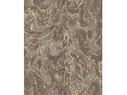 Luxusní šedo-hnědá metalická vliesová tapeta na zeď s hrubou strukturou, 57324, Aurum II, Limonta