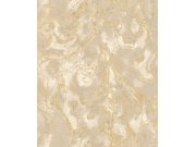 Luxusní béžová metalická vliesová tapeta na zeď s hrubou strukturou, 57302, Aurum II, Limonta