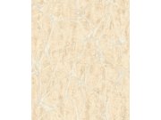 Luxusní béžová vliesová tapeta na zeď s výrazným metalickým vzorem, 56821, Aurum II, Limonta