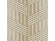 Zlato-béžová vliesová tapeta na zeď, geometrický vzor, 24482, Textum, Cristiana Masi by Parato