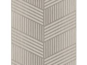 Šedo-béžová vliesová tapeta na zeď, geometrický vzor, 24481, Textum, Cristiana Masi by Parato