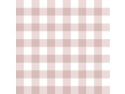 Vliesová tapeta na zeď, růžová kostka/káro, 12378, Fiori Country, Parato