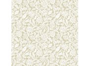 Okrová vliesová květinová tapeta na zeď, 12347, Fiori Country, Parato