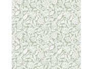 Zelená vliesová květinová tapeta na zeď, 12345, Fiori Country, Parato