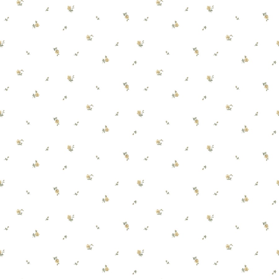 Bílá vliesová květinová tapeta na zeď, 12342, Fiori Country, Parato - Vliesové tapety