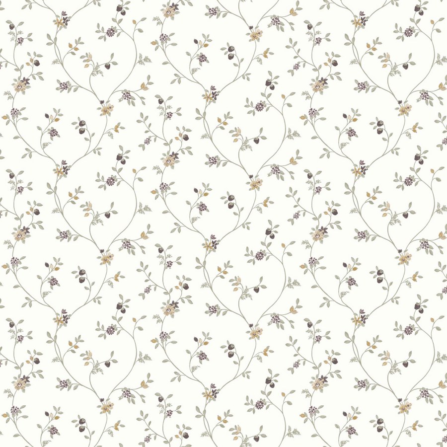 Bílá vliesová květinová tapeta na zeď, 12333, Fiori Country, Parato - Vliesové tapety