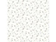 Tapety Yara Parato by Cristiana Masi - Bílá vliesová květinová tapeta na zeď, 12331, Fiori Country, Parato Bílá vliesová květinová tapeta na zeď, 12331, Fiori Country, Parato