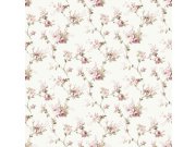 Bílá vliesová tapeta na zeď s květinovým vzorem, 12318, Fiori Country, Parato Tapety Yara - Parato by Cristiana Masi