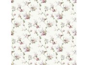 Bílá vliesová tapeta na zeď s květinovým vzorem, 12316, Fiori Country, Parato Tapety Yara - Parato by Cristiana Masi