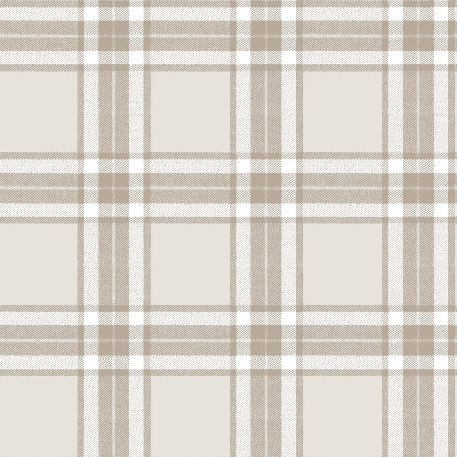 Vliesová tapeta na zeď, hnědá a béžová kostka/káro, 84056, Blooming Garden, Cristiana Masi by Parato - Vliesové tapety