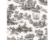 Vliesová tapeta s motivem viktoriánských postav, 84044, Blooming Garden, Cristiana Masi by Parato