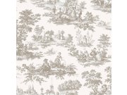 Vliesová tapeta s motivem viktoriánských postav, 84041, Blooming Garden, Cristiana Masi by Parato