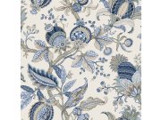 Béžová vliesová květinová tapeta na zeď, 84040, Blooming Garden, Cristiana Masi by Parato