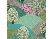 Tapety Yara Tapety dle materiálu Vliesové tapety - Zelená vliesová tapeta na zeď s motivem stromů, 84027, Blooming Garden, Cristiana Masi by Parato Zelená vliesová tapeta na zeď s motivem stromů, 84027, Blooming Garden, Cristiana Masi by Parato