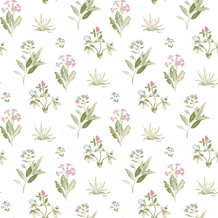 Bílá vliesová tapeta na zeď s květinovým vzorem, 84012, Blooming Garden, Cristiana Masi by Parato - Vliesové tapety