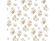 Bílá vliesová tapeta na zeď s květinovým vzorem, 84011, Blooming Garden, Cristiana Masi by Parato