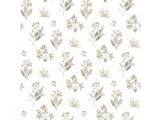 Bílá vliesová tapeta na zeď s květinovým vzorem, 84010, Blooming Garden, Cristiana Masi by Parato