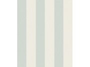 Bleděmodrá vliesová tapeta na zeď s pruhy, imitace látky, AT4028, Atmosphere, Grandeco