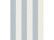 Světle modrá vliesová tapeta na zeď s pruhy, imitace látky, AT4023, Atmosphere, Grandeco
