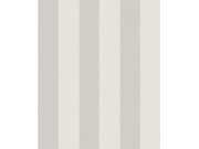 Šedo-stříbrná vliesová tapeta na zeď s pruhy, imitace látky, AT4009, Atmosphere, Grandeco