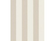 Béžová vliesová tapeta na zeď s pruhy, imitace látky, AT4005, Atmosphere, Grandeco