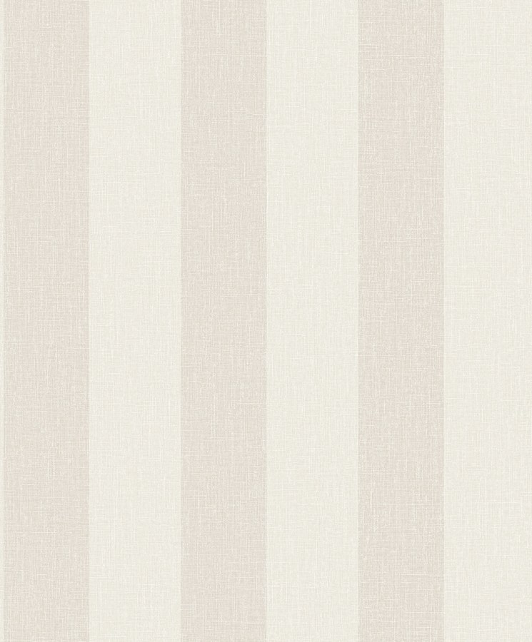 Krémová vliesová tapeta na zeď s pruhy, imitace látky, AT4002, Atmosphere, Grandeco - Vliesové tapety