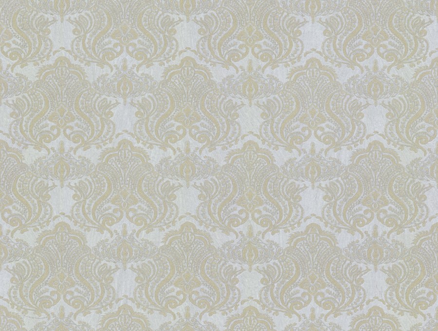 Luxusní stříbrno-zlatá vliesová tapeta, zámecký ornamentální vzor, 86080, Valentin Yudashkin 5, Emiliana Parati
