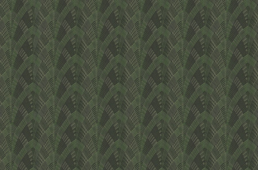 Luxusní zelená geometrická vliesová tapeta na zeď, GF62097, Gianfranco Ferre´Home N.3, Emiliana Parati - Vliesové tapety