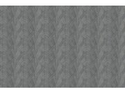 Luxusní šedo-stříbrná geometrická vliesová tapeta na zeď, GF62092, Gianfranco Ferre´Home N.3, Emiliana Parati