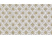 Luxusní zlato-krémová geometrická vliesová tapeta na zeď, GF62068, Gianfranco Ferre´Home N.3, Emiliana Parati